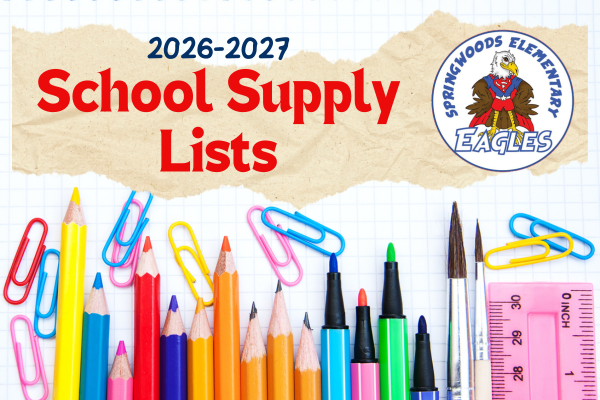 School Supply List 2026-27